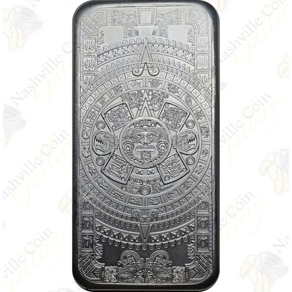 Golden State Mint Cuahtemoc / Aztec Calendar 10-oz silver bar