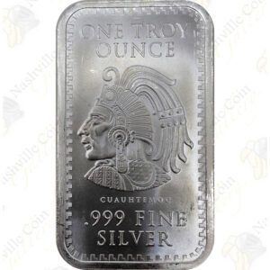 Golden State Mint Cuahtemoc / Aztec Calendar 1-oz silver bar
