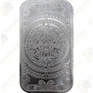 Golden State Mint Cuahtemoc / Aztec Calendar 1-oz silver bar