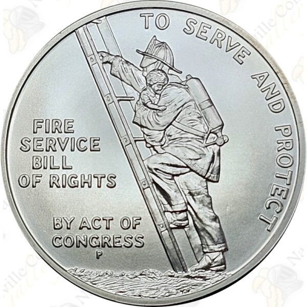 Ben Franklin Firefighters Silver Medal (Uncirculated)