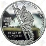 Ben Franklin Firefighters Silver Medal (Proof)