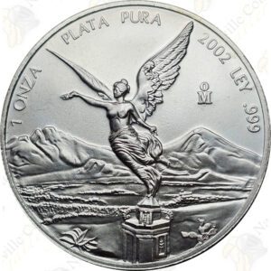 2002 Mexico 1 oz .999 fine silver Libertad