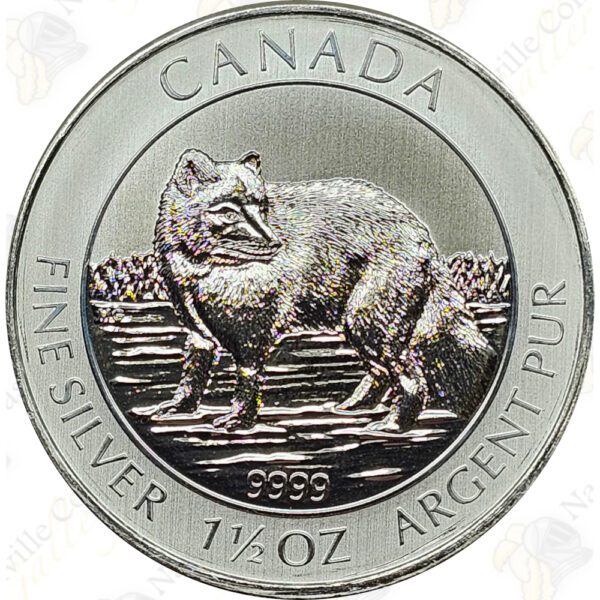 2014 Canada $8 1.5 oz silver Arctic Fox