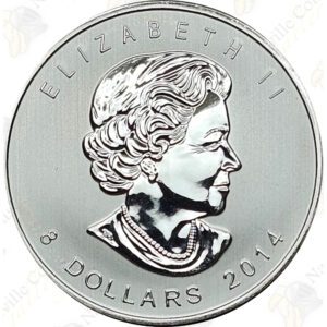 2014 Canada $8 1.5 oz silver Arctic Fox