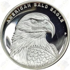 2014 Tuvalu (Perth Mint) 1 oz .999 fine silver American Bald Eagle