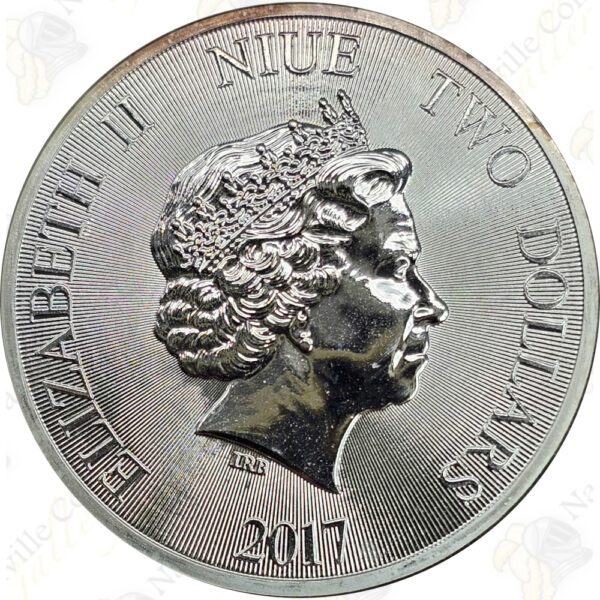 2017 Niue 1 oz .999 fine silver African Lion