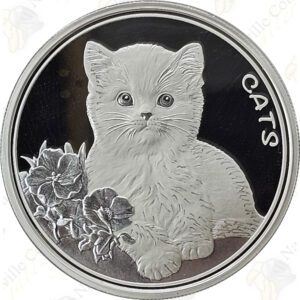 2022 Fiji 1 oz .999 fine silver Cats