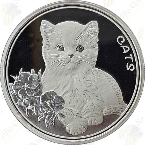 2022 Fiji 1 oz .999 fine silver Cats