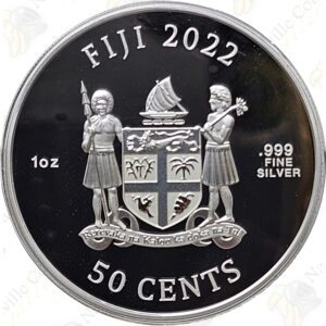 2022 Fiji 1 oz .999 fine silver Cats