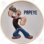 2024 Fiji 1 oz .999 fine silver Popeye (Colorized)