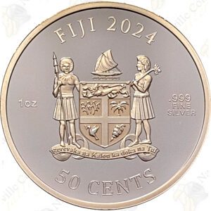 2024 Fiji 1 oz .999 fine silver Popeye (Colorized)