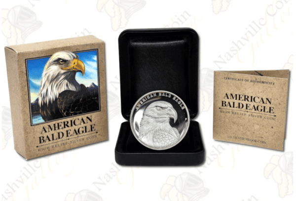 2014 Tuvalu (Perth Mint) 1 oz .999 fine silver American Bald Eagle