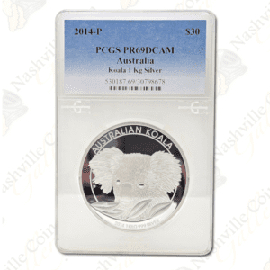 2014 Australia 1 kilo .9999 fine Proof silver Koala - PCGS PR69 Deep Cameo