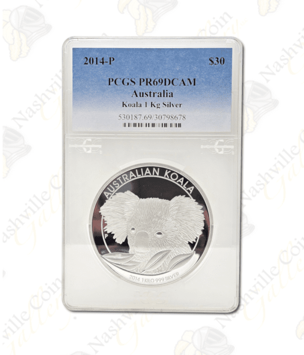 2014 Australia 1 kilo .9999 fine Proof silver Koala - PCGS PR69 Deep Cameo