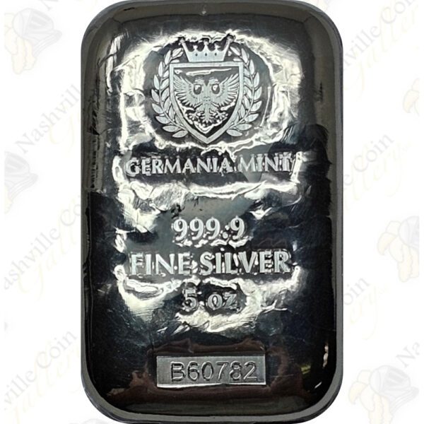 Germania Mint 5 oz .9999 fine silver bar