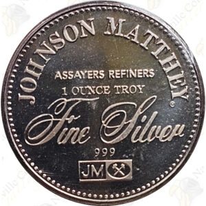 Johnson Matthey 1 oz .999 fine silver "Freedom Of The Press"