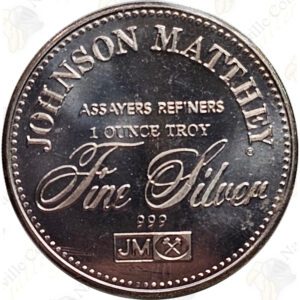 Johnson Matthey 1 oz .999 fine silver "Freedom From Slavery"