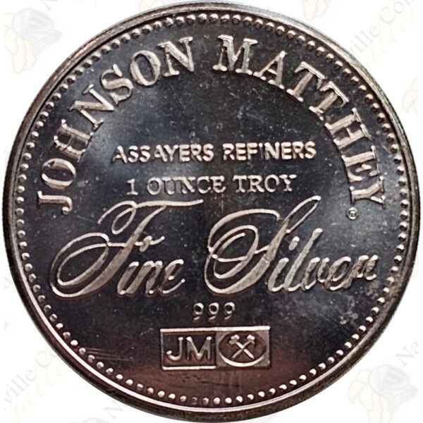 Johnson Matthey 1 oz .999 fine silver "Freedom From Slavery"