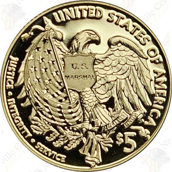 2015 US Marshals $5 Gold Proof Commemorative