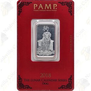 2018 PAMP Suisse 10 gram .999 fine silver Year of the Dog