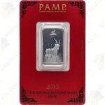 2015 PAMP Suisse 10 gram .999 fine silver Year of the Goat