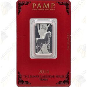 2014 PAMP Suisse 10 gram .999 fine silver Year of the Horse