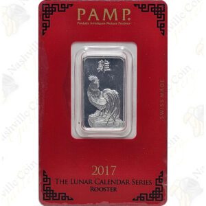 2017 PAMP Suisse 10 gram .999 fine silver Year of the Rooster