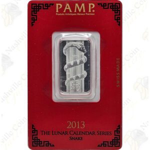 2013 PAMP Suisse 10 gram .999 fine silver Year of the Snake