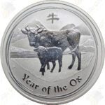 2009 Australia Lunar Series 2 1-oz silver Year of the Ox