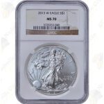 2013-W Burnished American Silver Eagle -- NGC MS70