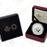 2014 Canada 1 oz .9999 fine silver Bullion Replica reverse proof Maple Leaf