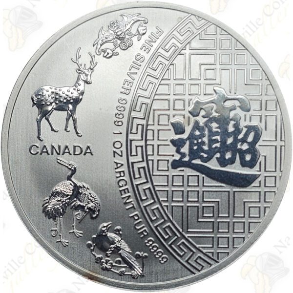 2016 Canada 1 oz .9999 fine silver Five Blessings