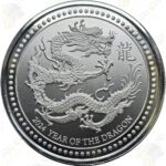 2024 Samoa (Scottsdale Mint) 2 oz .999 fine silver Year of the Dragon