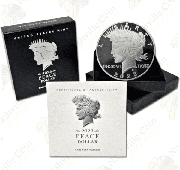 2023-S Proof Peace Dollar with box & COA