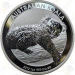 2012 Australia 1 oz .999 fine silver Koala