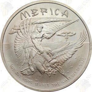 2015 Silver Shield (by Golden State Mint) 1 oz .999 fine silver "MERICA"