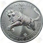 2016 Canada 1 oz. .9999 Fine Silver Cougar -- BU