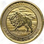 2017 Canada 1/4 oz .9999 fine gold Buffalo