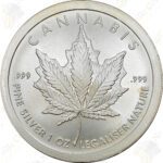 2017 Silver Shield (by Golden State Mint) 1 oz .999 fine silver "Cannabis"