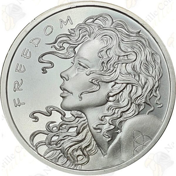 2021 Silver Shield (by Golden State Mint) 1 oz .999 fine silver "Freedom Girl"