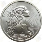 2021 Silver Shield (by Golden State Mint) 1 oz .999 fine silver "Justice"