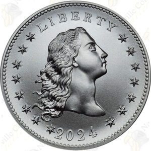 2024 Flowing Hair Dollar 1 oz .999 fine silver Medal