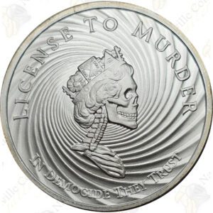 2017 Silver Shield (by Golden State Mint) 1 oz .999 fine silver "Democide"