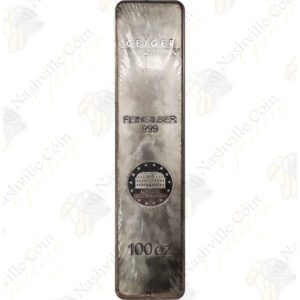 Geiger Edelmetalle 100 oz .999 fine silver bar