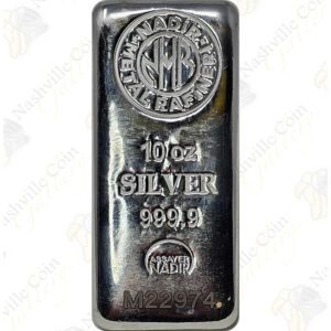 Nadir Refinery 10 oz .999 fine silver bar