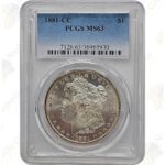 1881-CC Morgan Silver Dollar - PCGS MS63