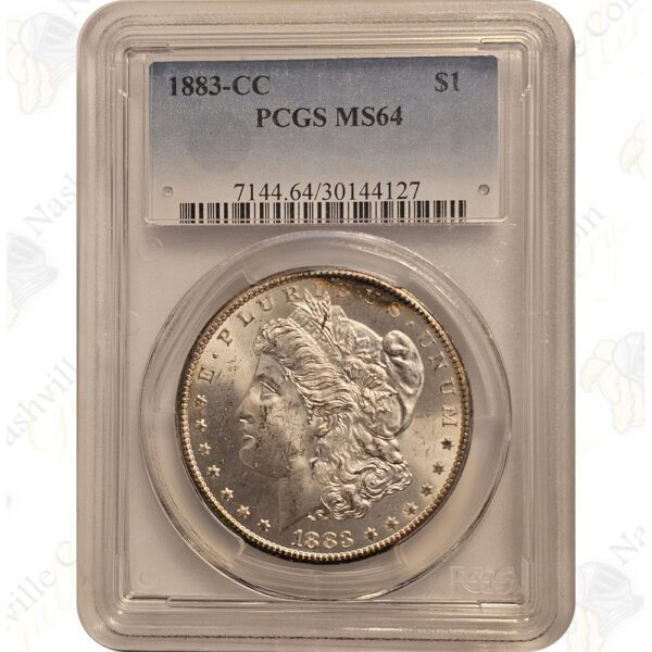 1883-CC Morgan Silver Dollar -- PCGS MS64