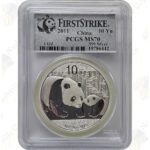 2011 China 1 oz .999 fine silver Panda - PCGS MS70 First Strike