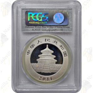 2011 China 1 oz .999 fine silver Panda - PCGS MS70 First Strike