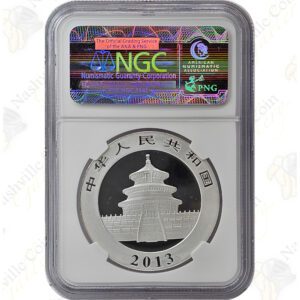 2013 China 1 oz .999 fine silver Panda -- NGC MS70 Early / First Releases